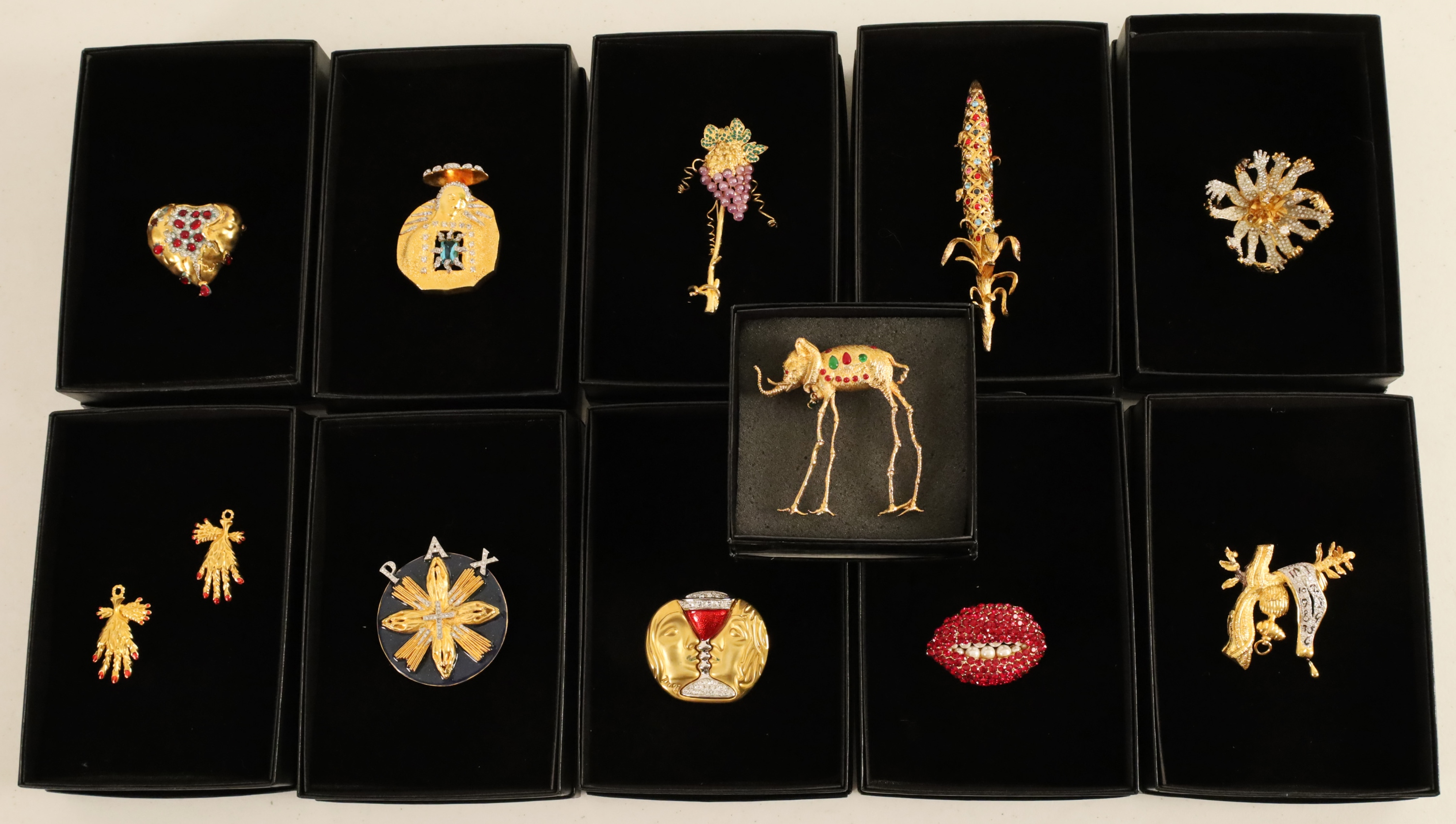 11 PC LOT OF SALVADOR DALI JOIES