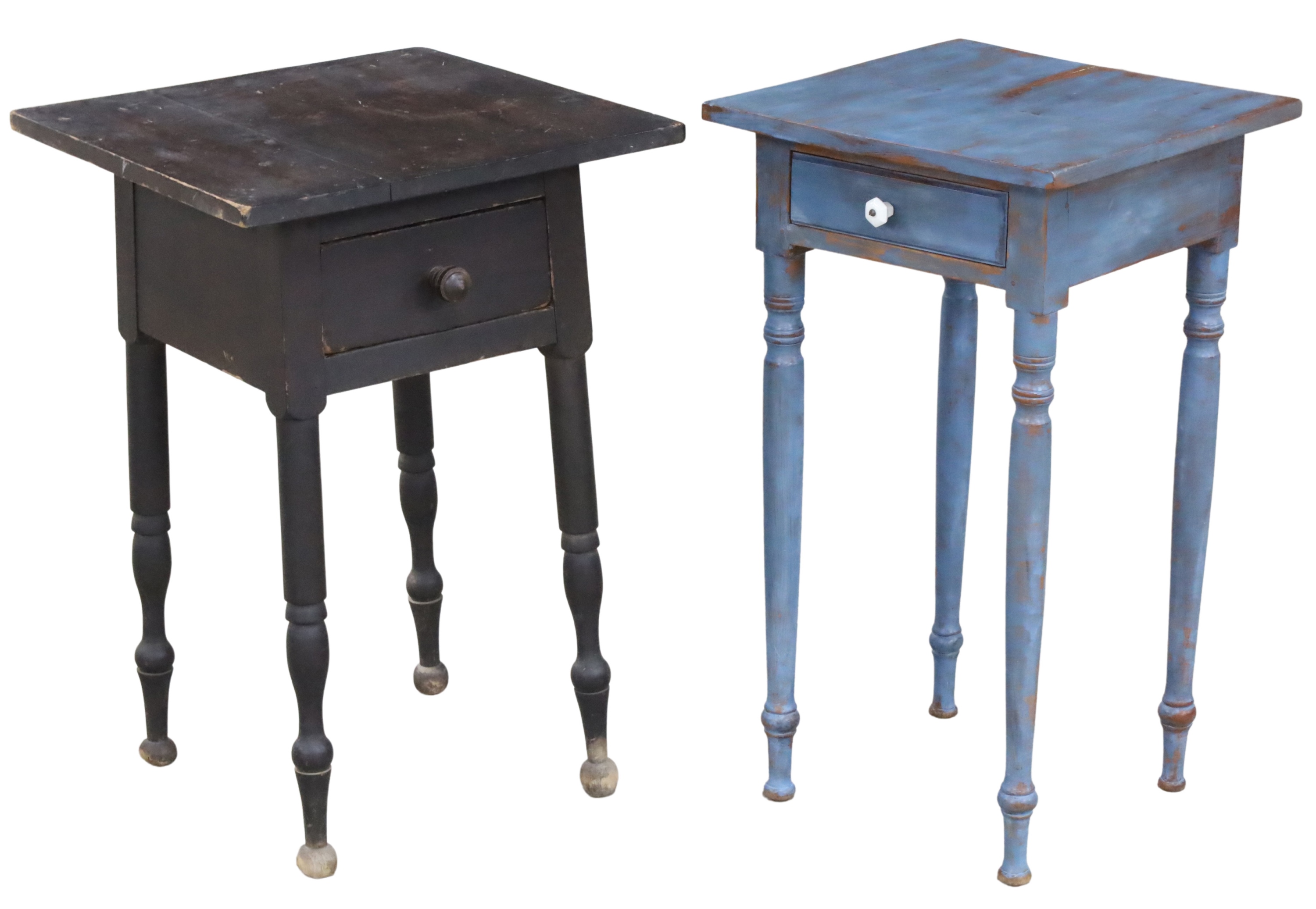 TWO NEW ENGLAND SIDE TABLES A group