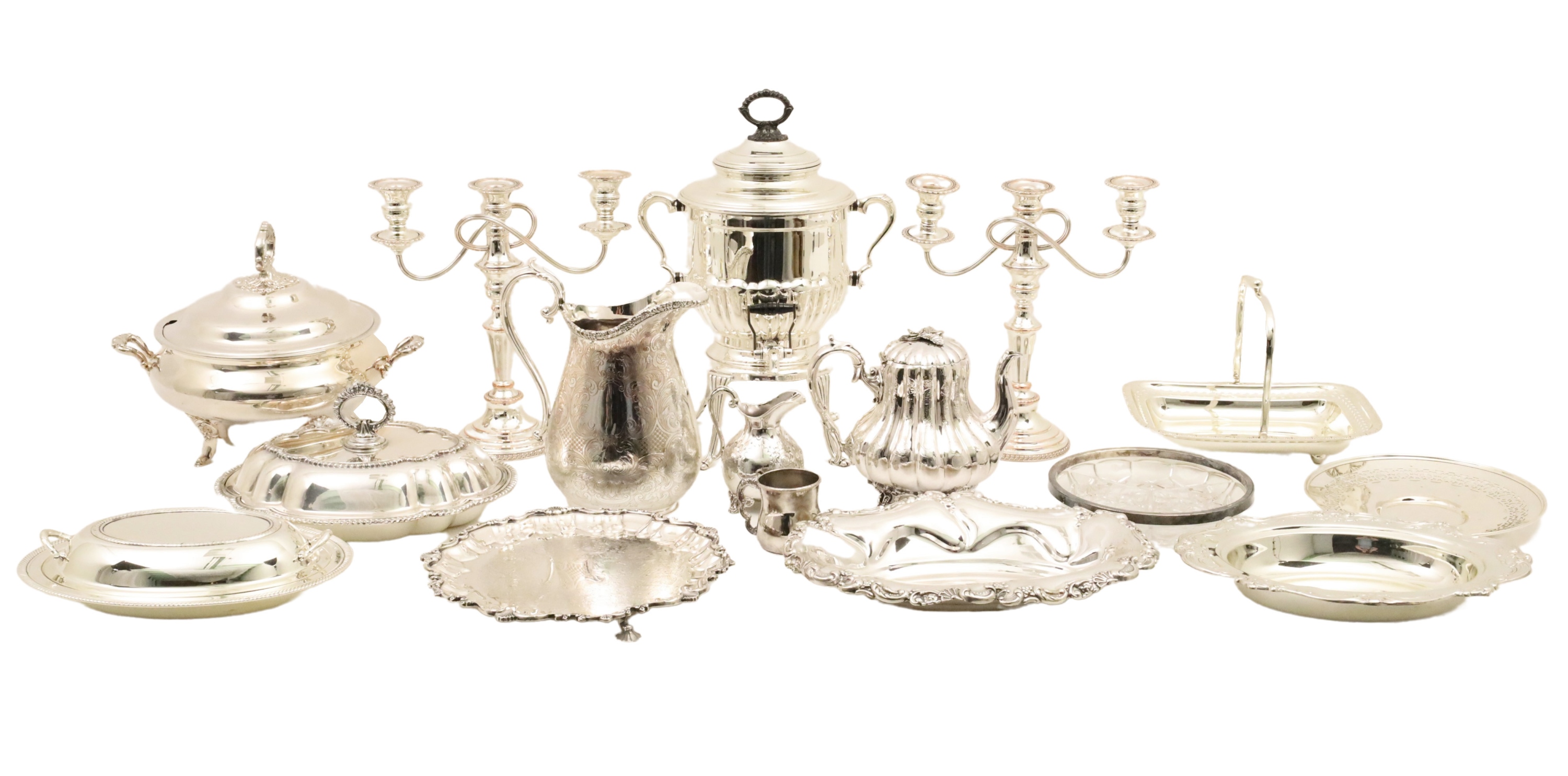 16 PC SERVICE OF SILVER PLATE A