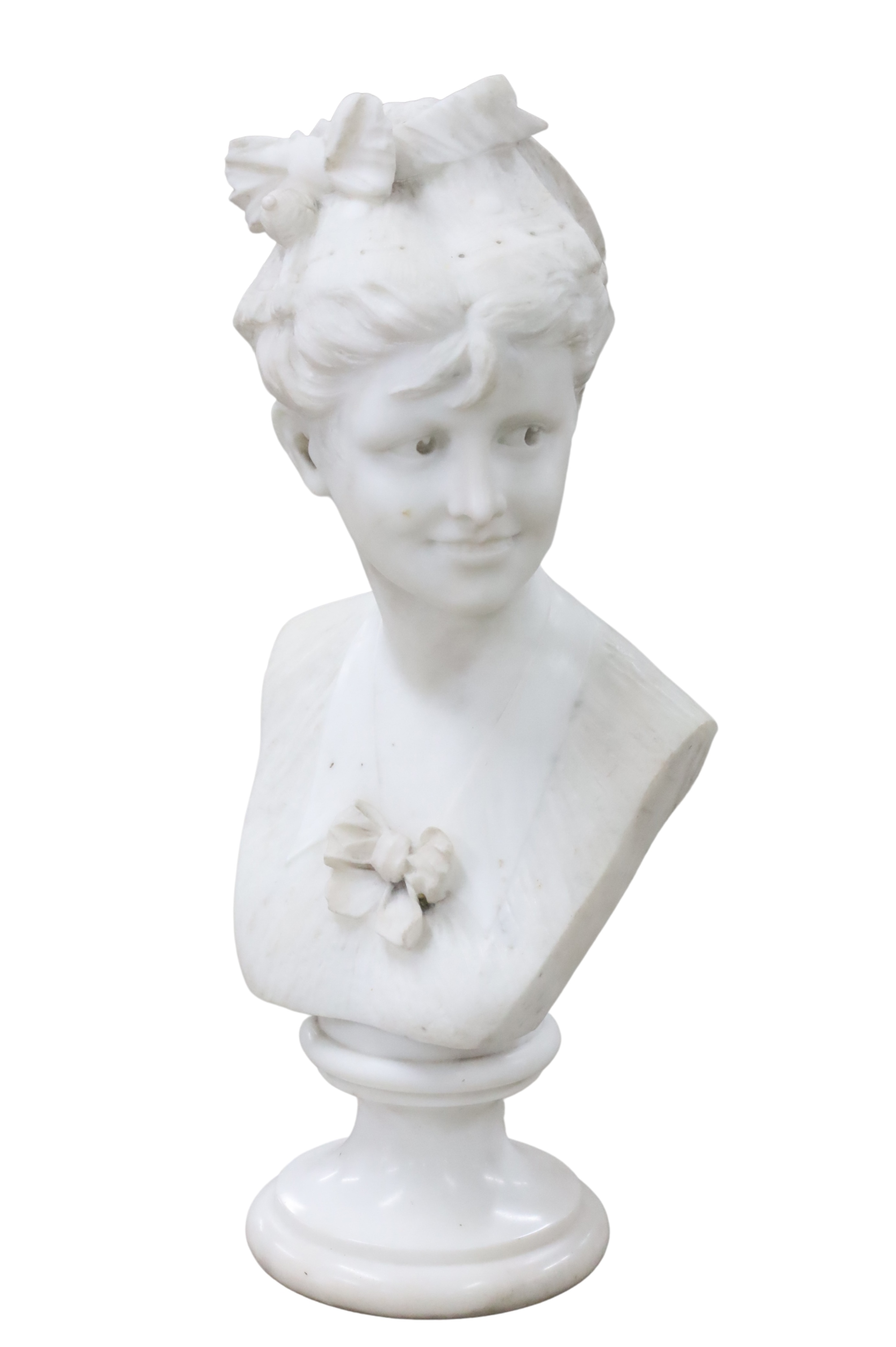 24 MARBLE BUST OF YOUNG GIRL 24  2f8e25