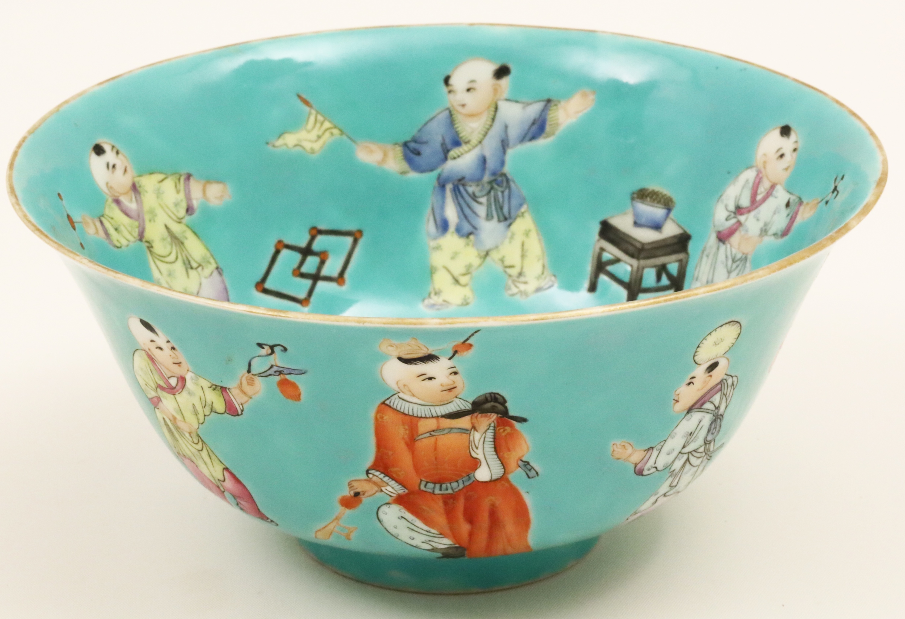 CHINESE TURQOISE GLAZE BOWL, JIAQING