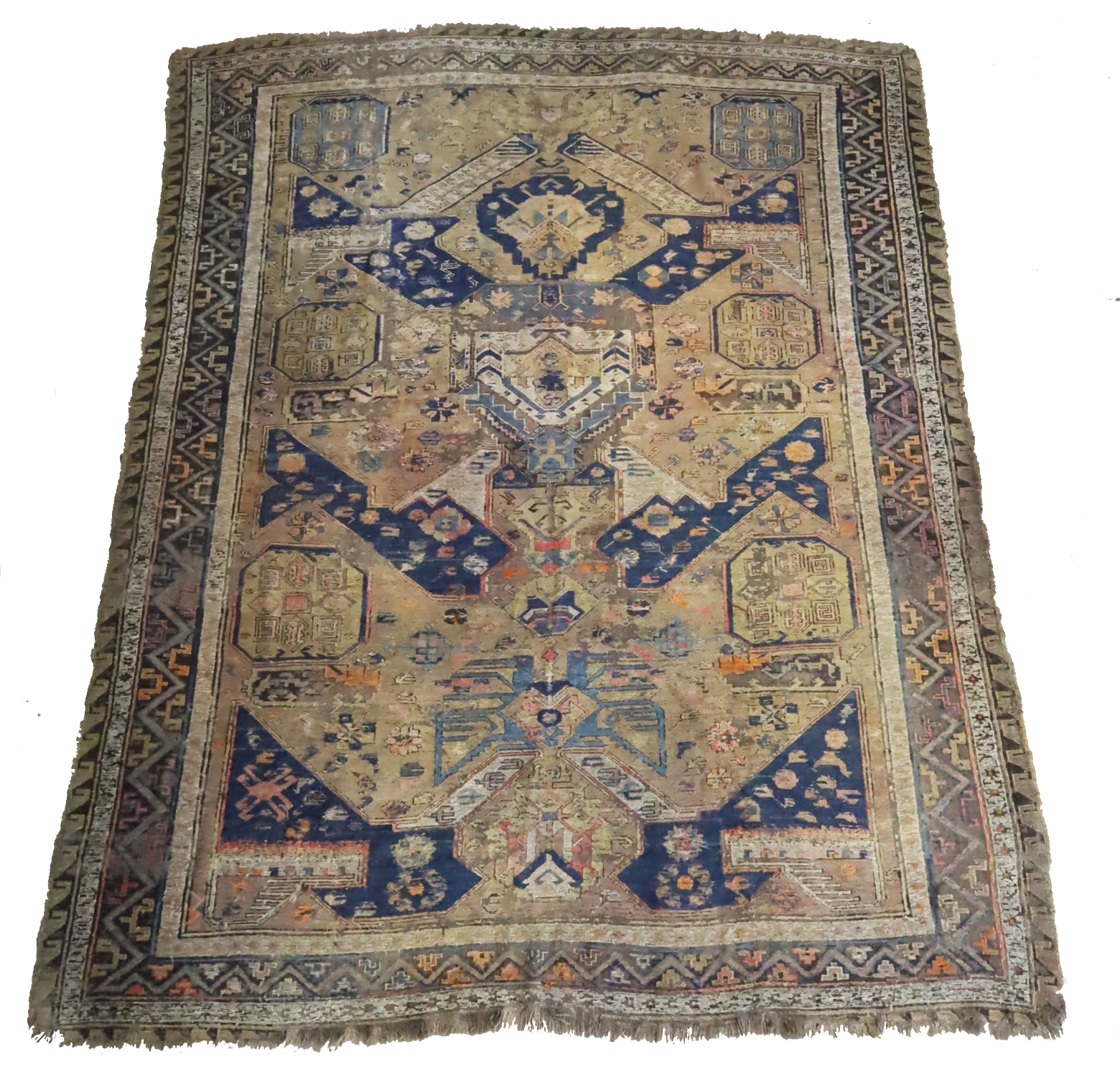 DOUBLE EAGLE KAZAK ORIENTAL RUG;