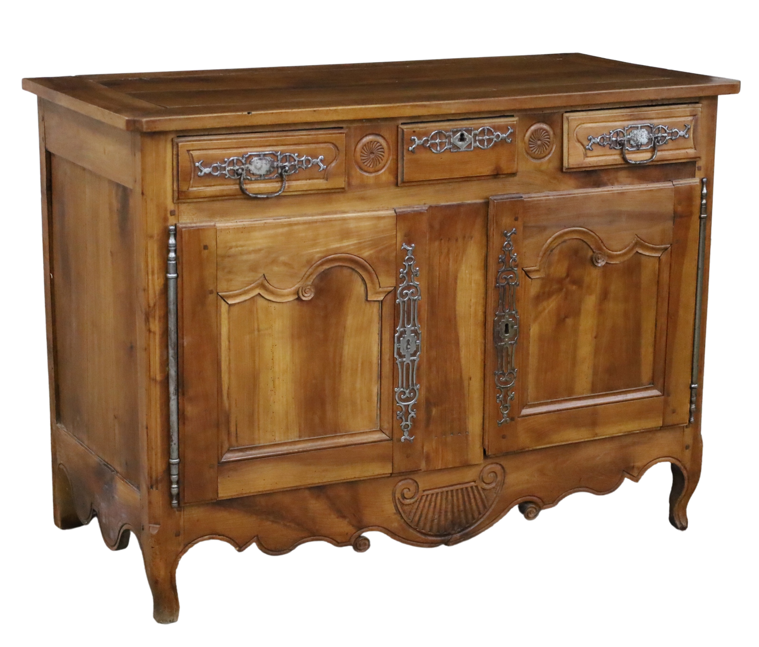 COUNTRY FRENCH WALNUT BUFFET, 19TH