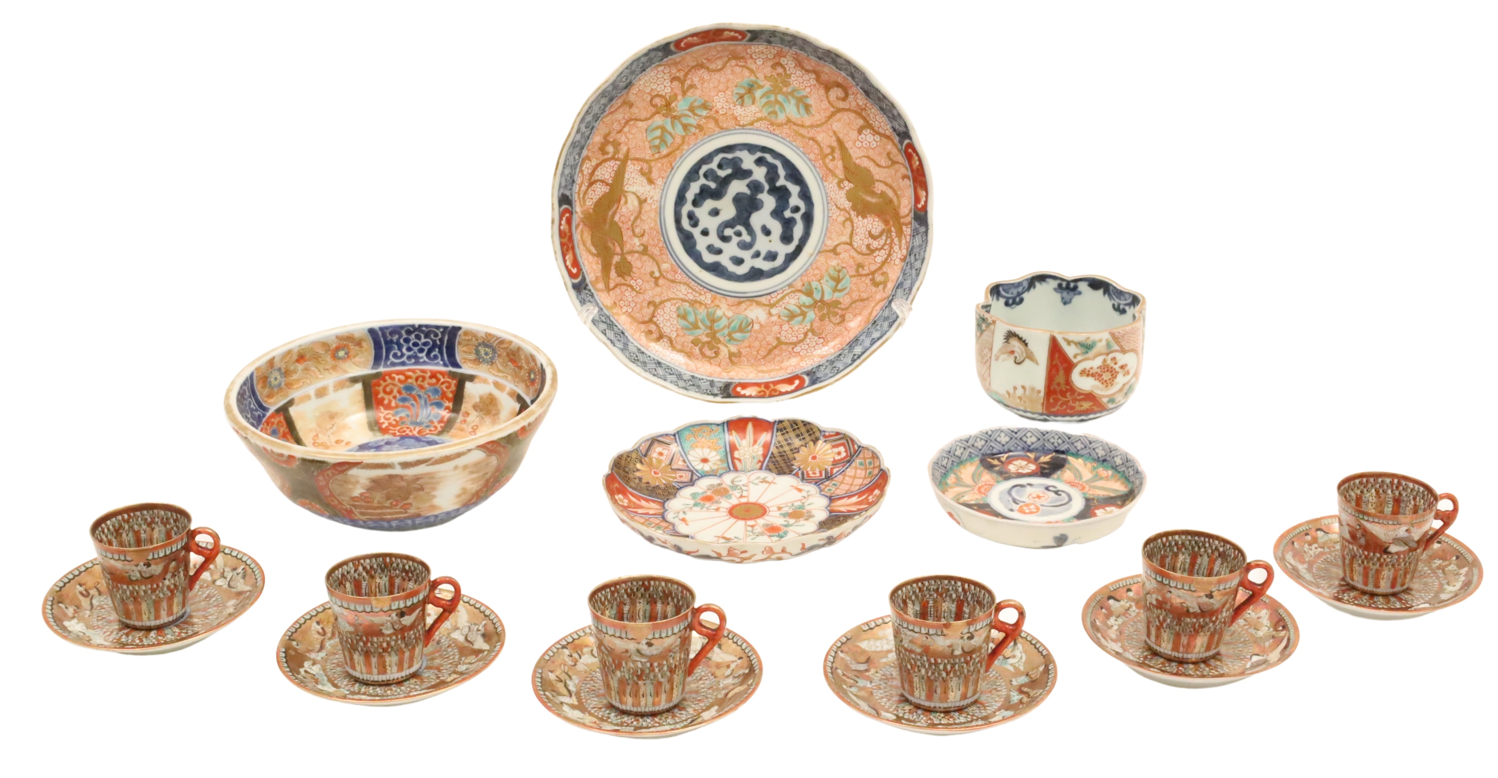 17 PC LOT OF ORIENTAL IMARI PORCELAIN 2f8e99