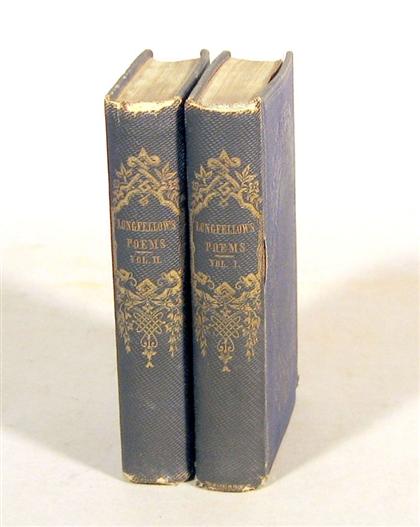 2 vols Longfellow Henry Wadsworth  4c17c