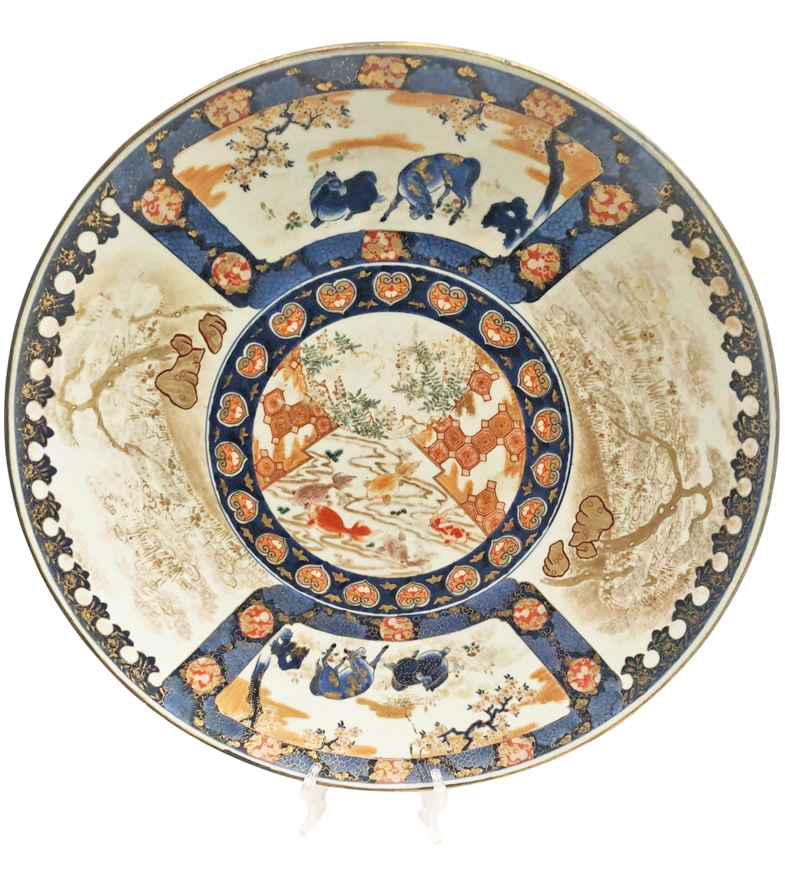 22 JAPANESE IMARI CHARGER 22  2f8ef0