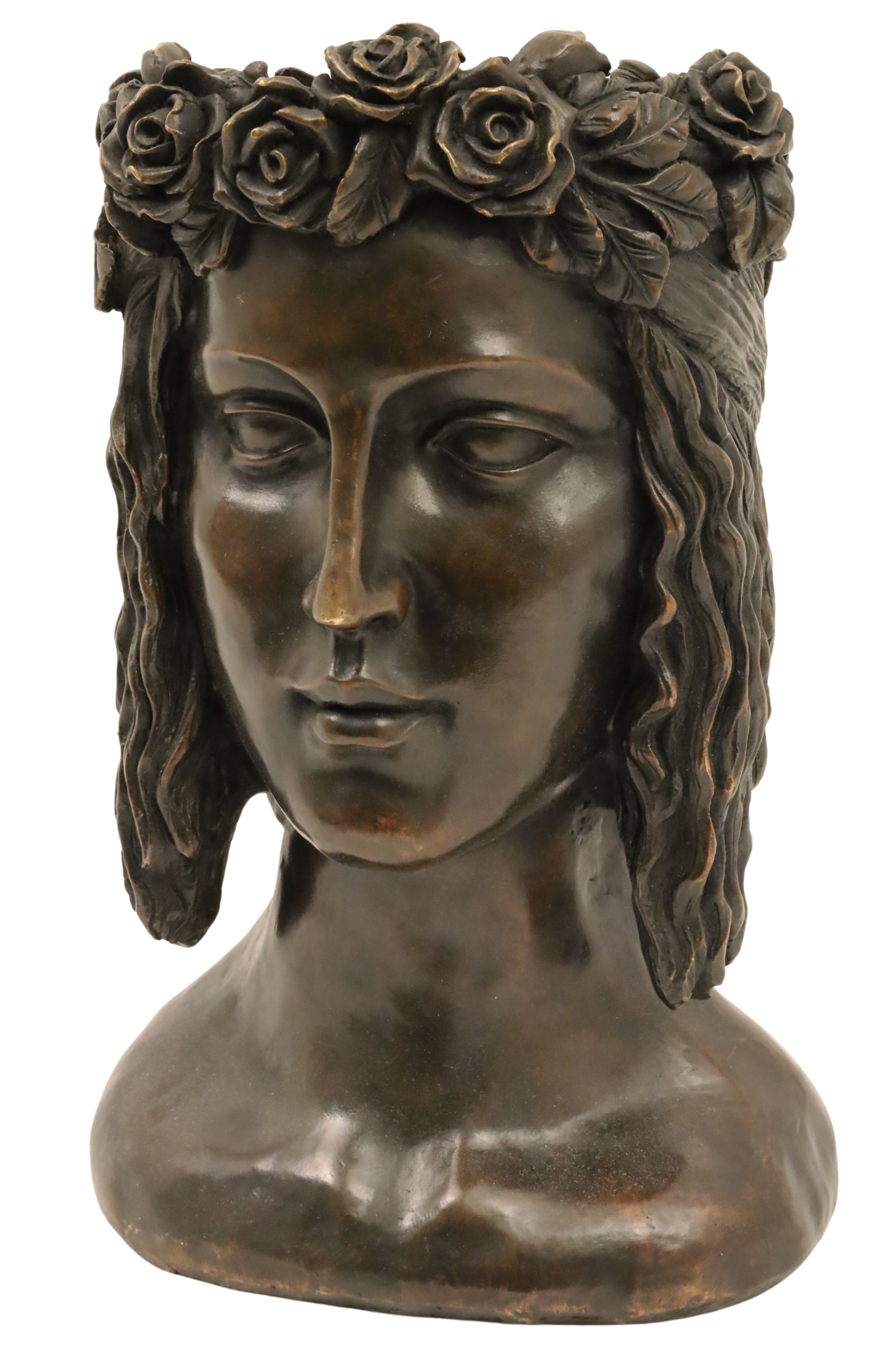 BRONZE BUST OF BACCHANTE AFTER 2f8f56