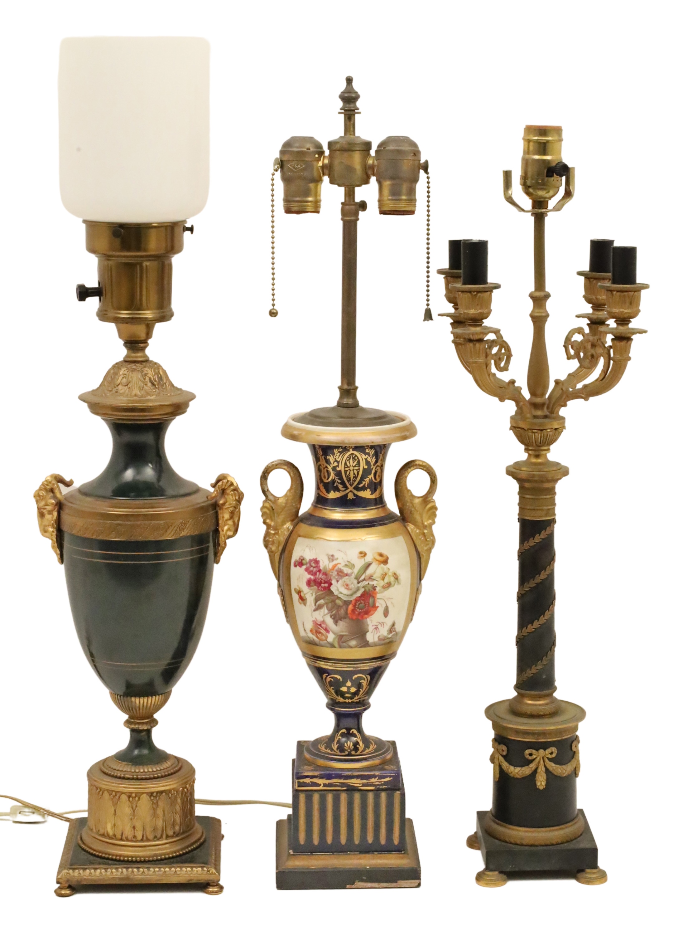 3 MISCELLANEOUS FRENCH  LAMPS 3