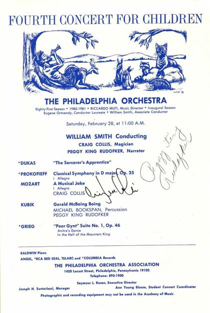 Lot Programs Signed Classical 4c195