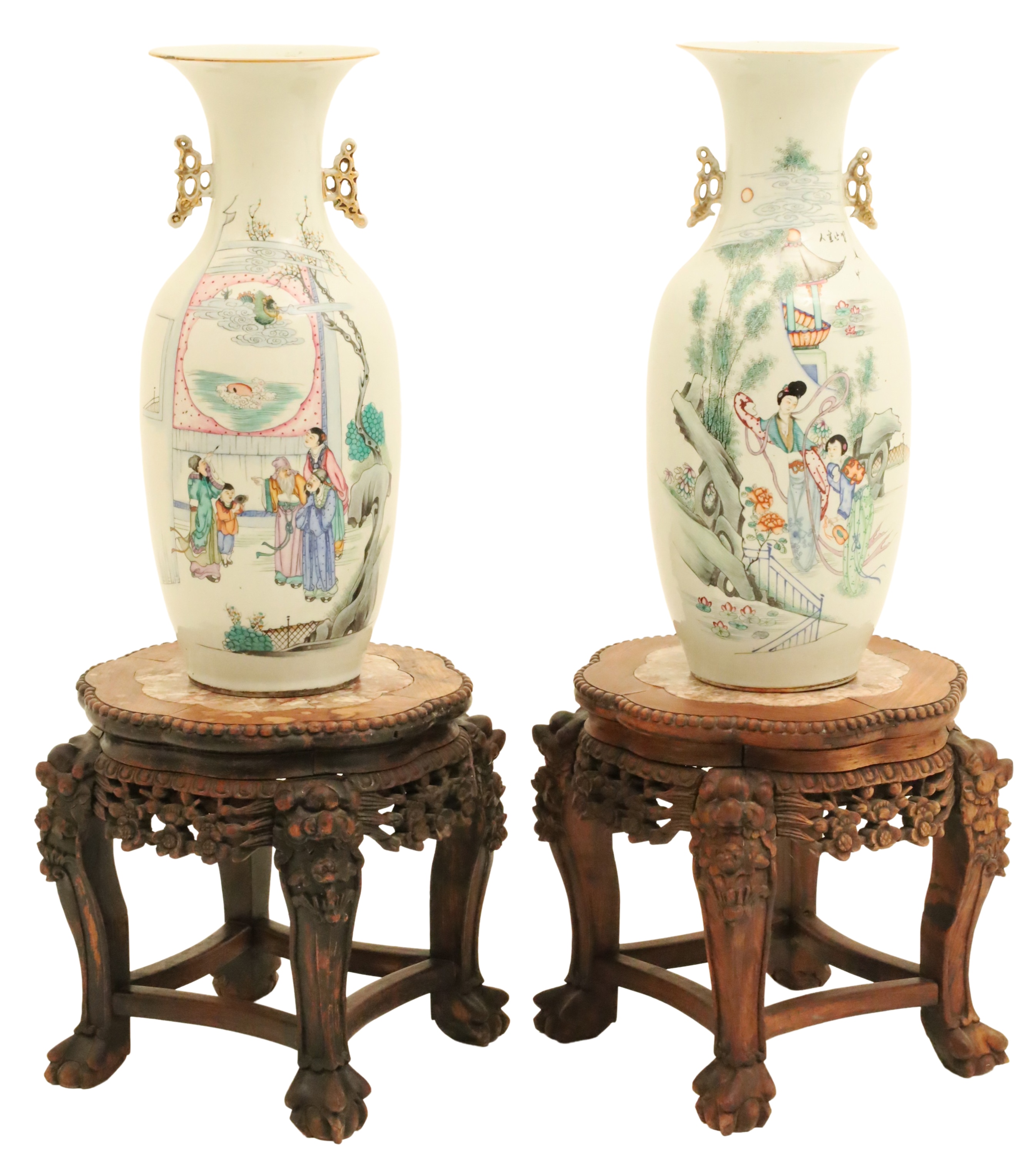 PR REPUBLIC PERIOD PORC VASES 2f90da