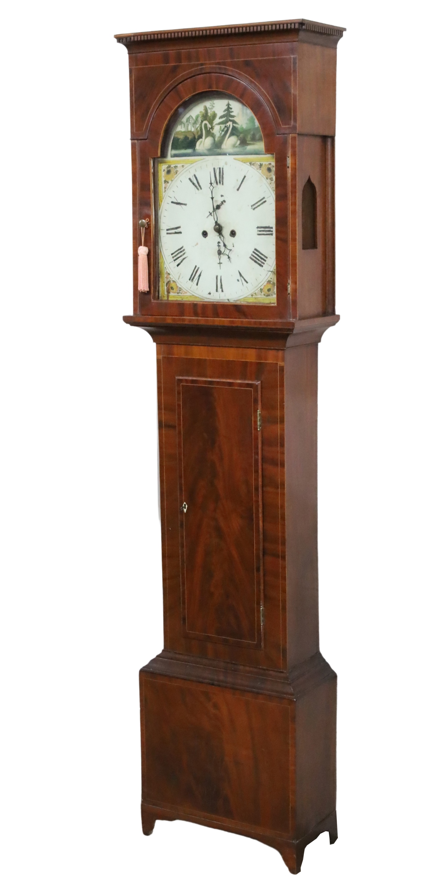 SCOTTISH MAHOGANY GRANDFATHER CLOCK 2f90f9