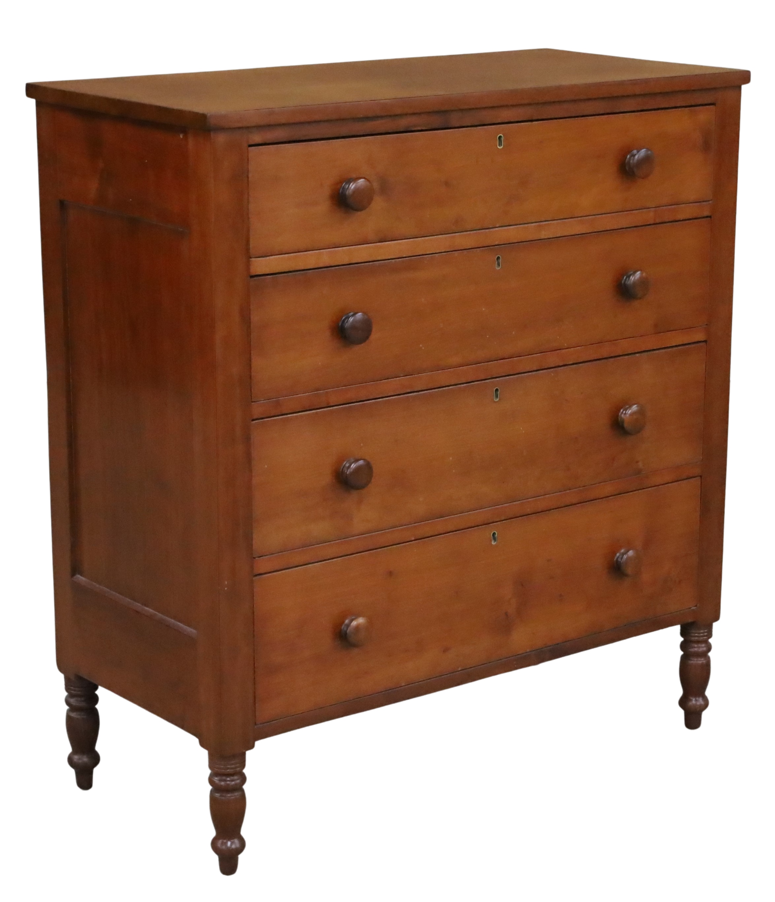 EARLY AMERICAN FEDERAL CHERRY CHEST  2f9106