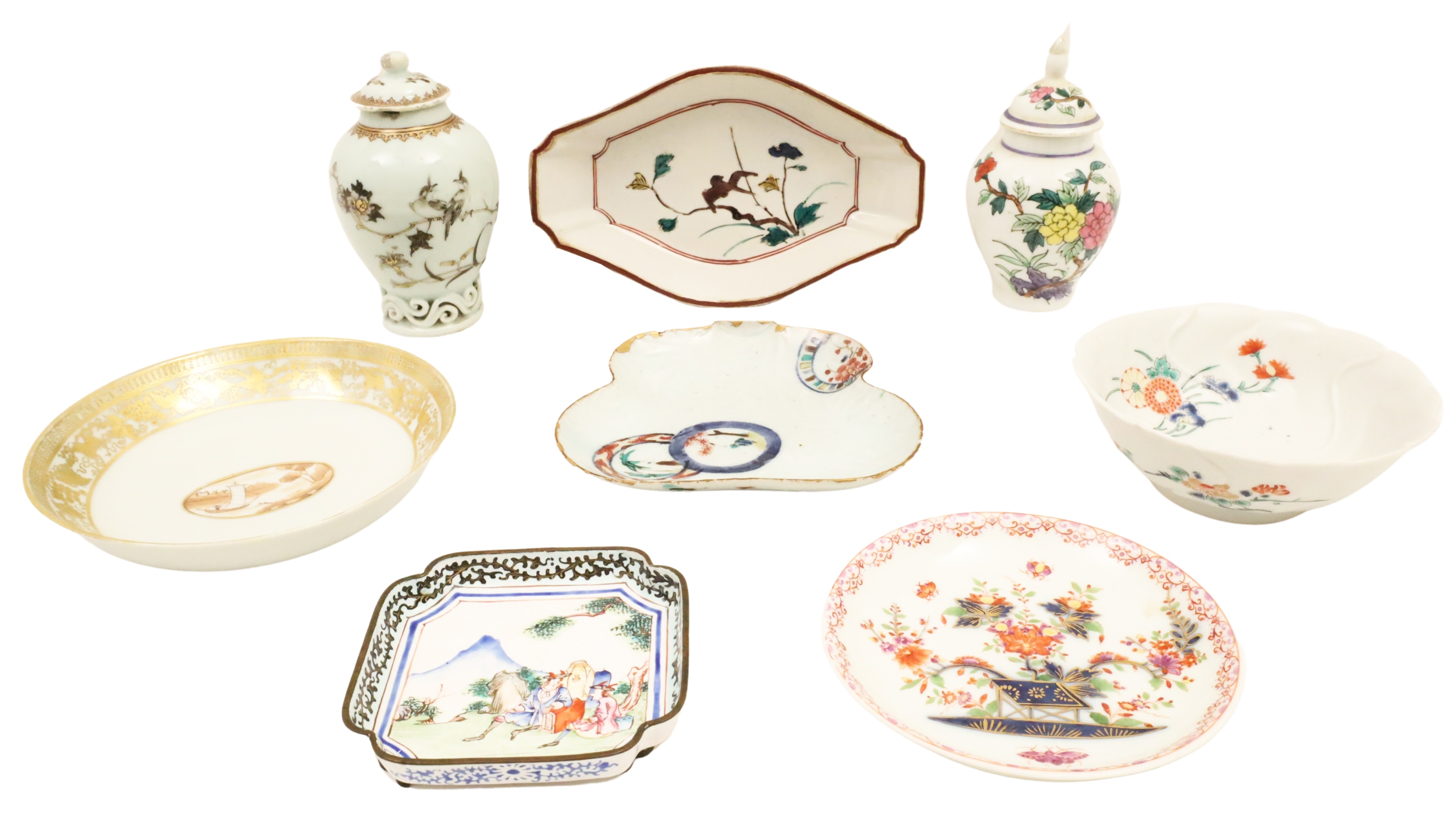 8 PC LOT OF ORIENTAL PORCELAIN 2f91fd