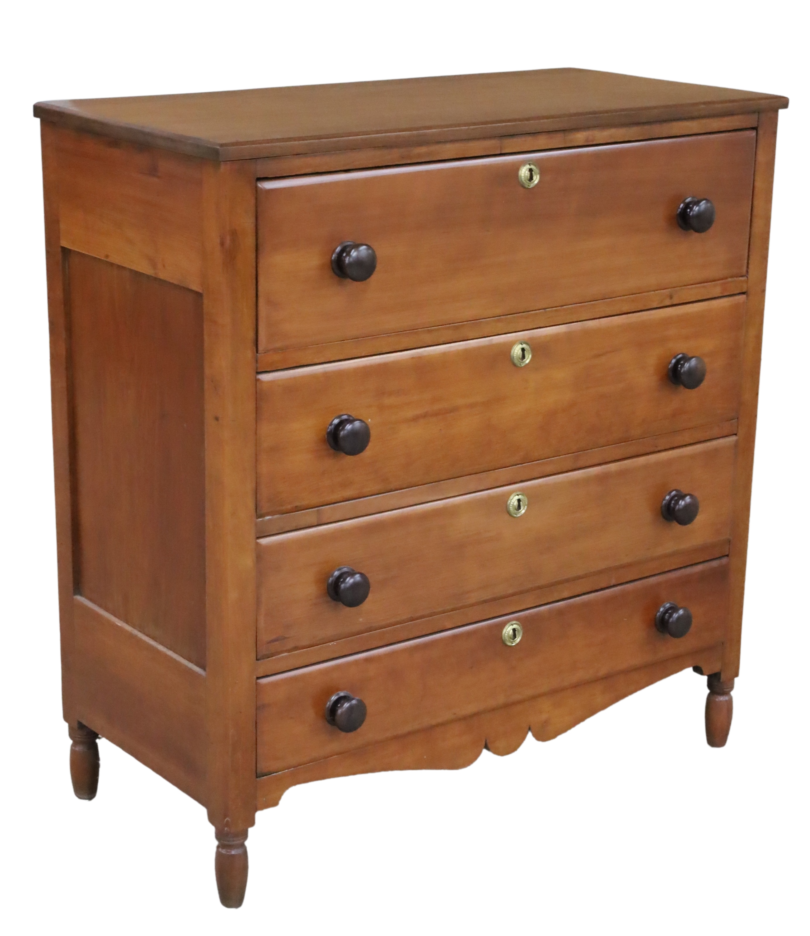 19TH C AMERICAN CHERRY CHEST OF 2f9270