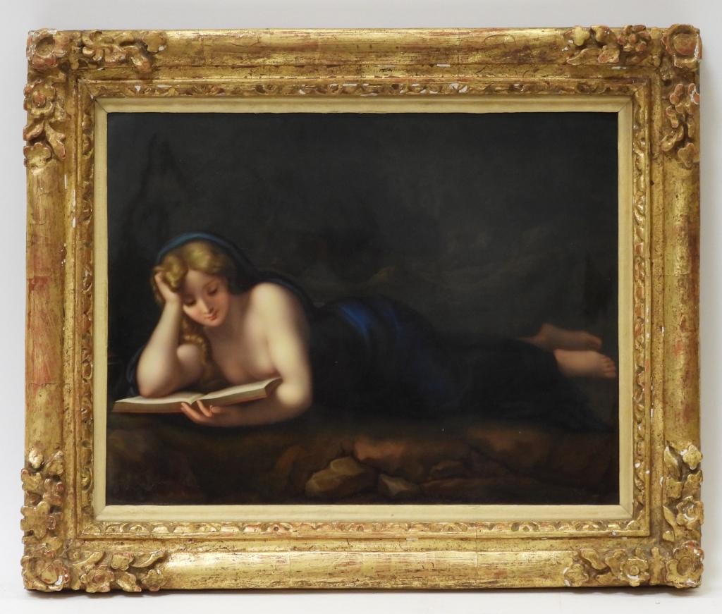 KPM MARY MAGDALENE ZAPF PORCELAIN PLAQUE