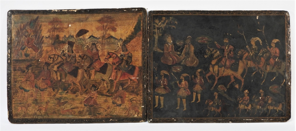 PR 19C. PERSIAN PAINTED BOOK COVERS