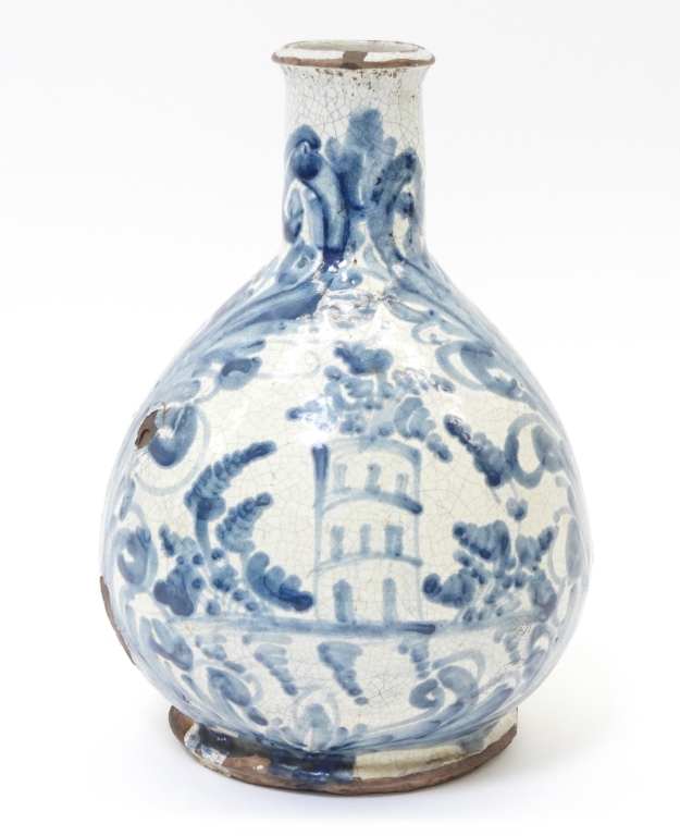 17-18TH C. DELFT BOTANICAL FAIENCE POTTERY