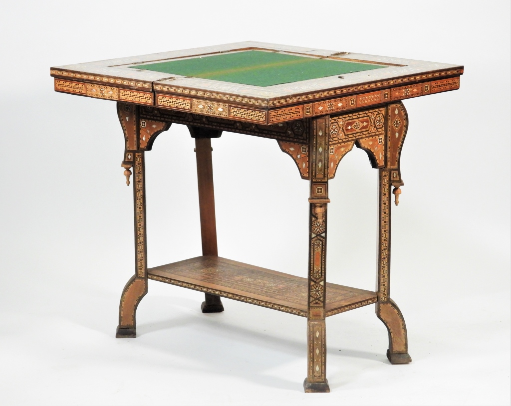 SYRIAN MOP INLAID GAME TABLE Syria20th