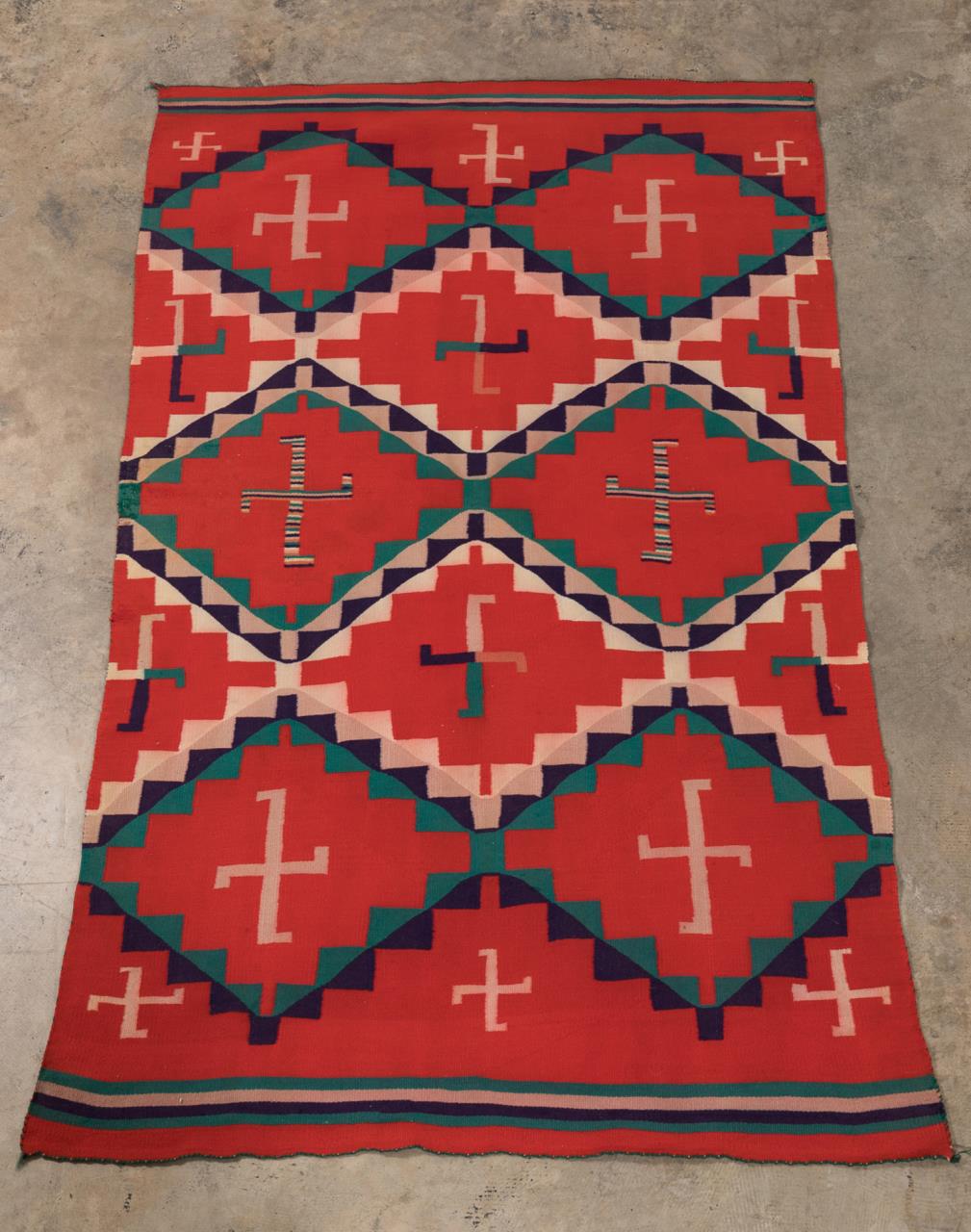 NATIVE AMERICAN HANDWOVEN WOOL 2f9424