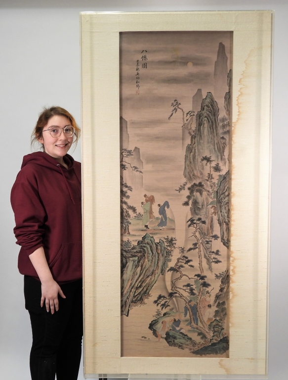 LG CHINESE LANDSCAPE SCROLL PAINTING