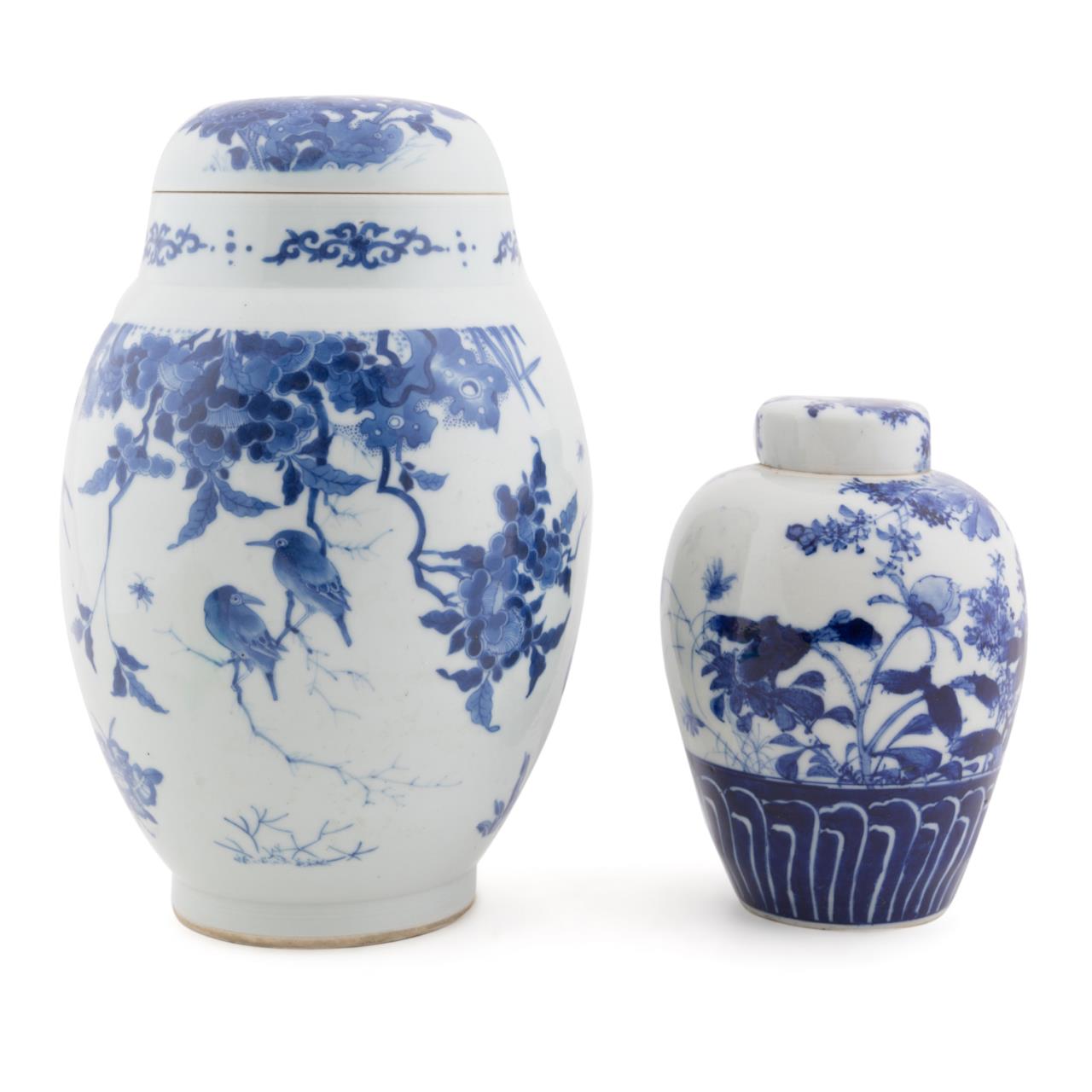 TWO CHINESE BLUE WHITE PORCELAIN 2f94e6