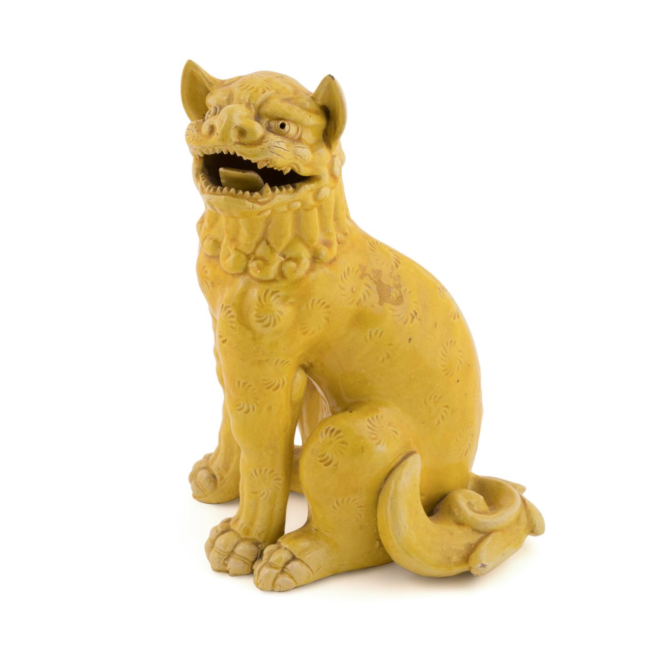 CHINESE STYLE YELLOW GLAZED FU 2f9535