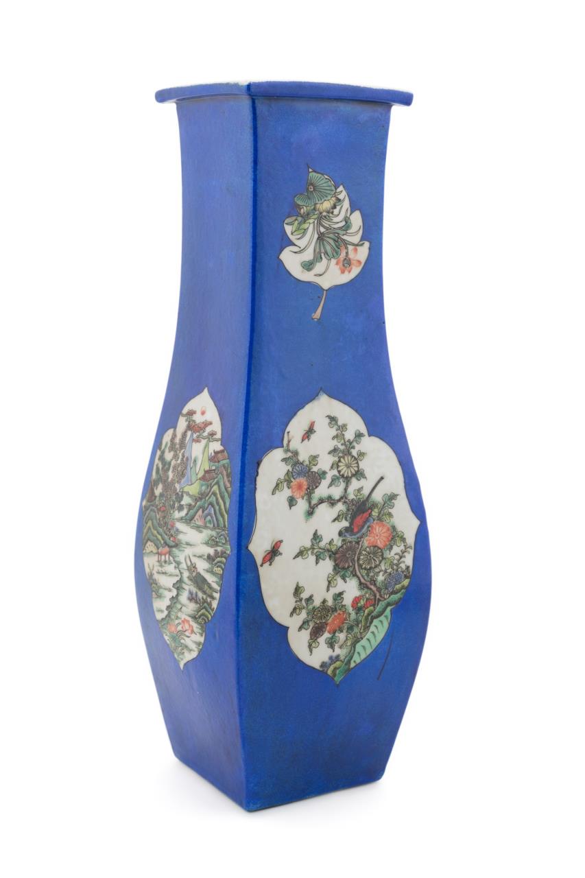 CHINESE BLUE GLAZED FAMILLE VERTE