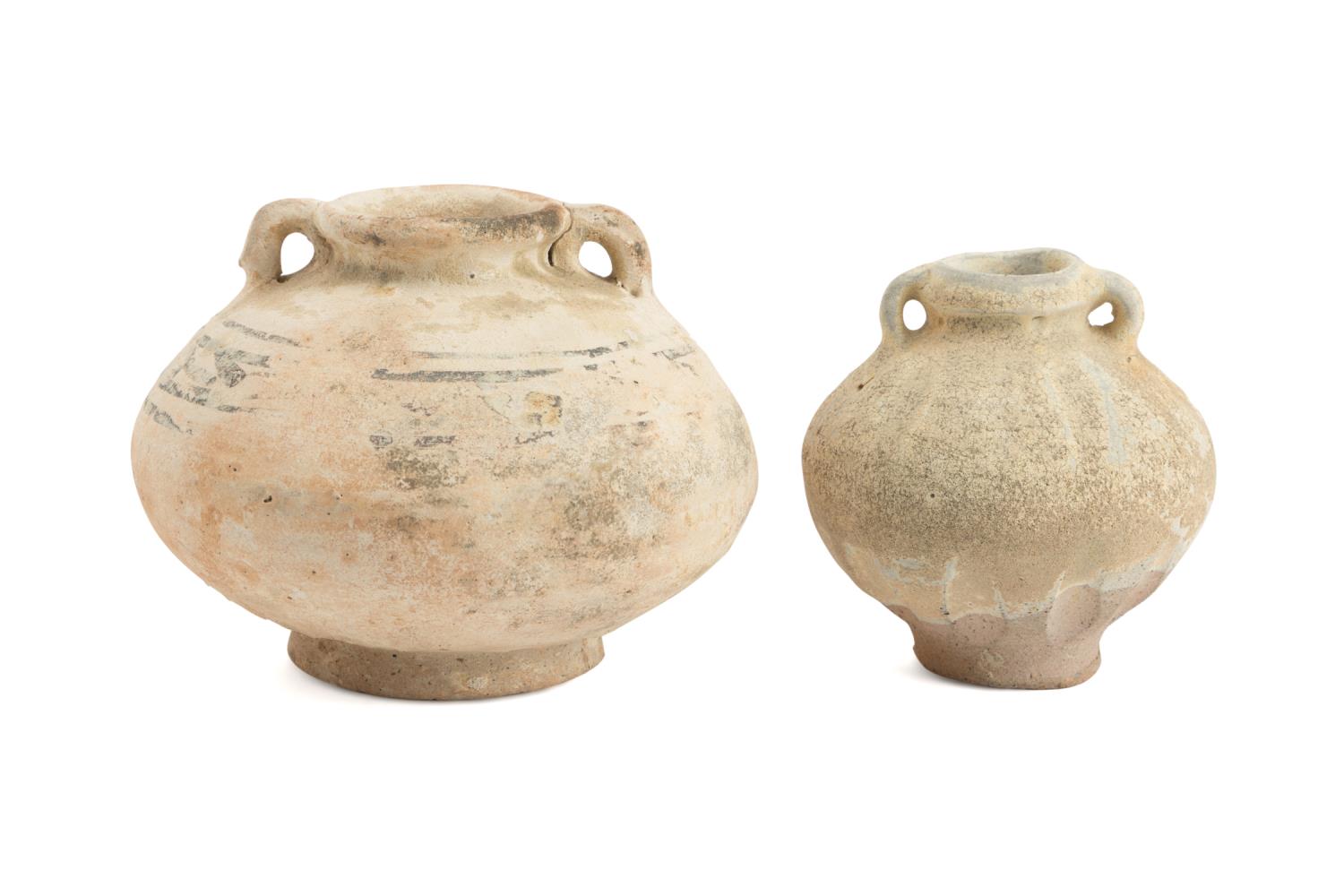 TWO THAI POTTERY JARS FROM THE 2f95f2