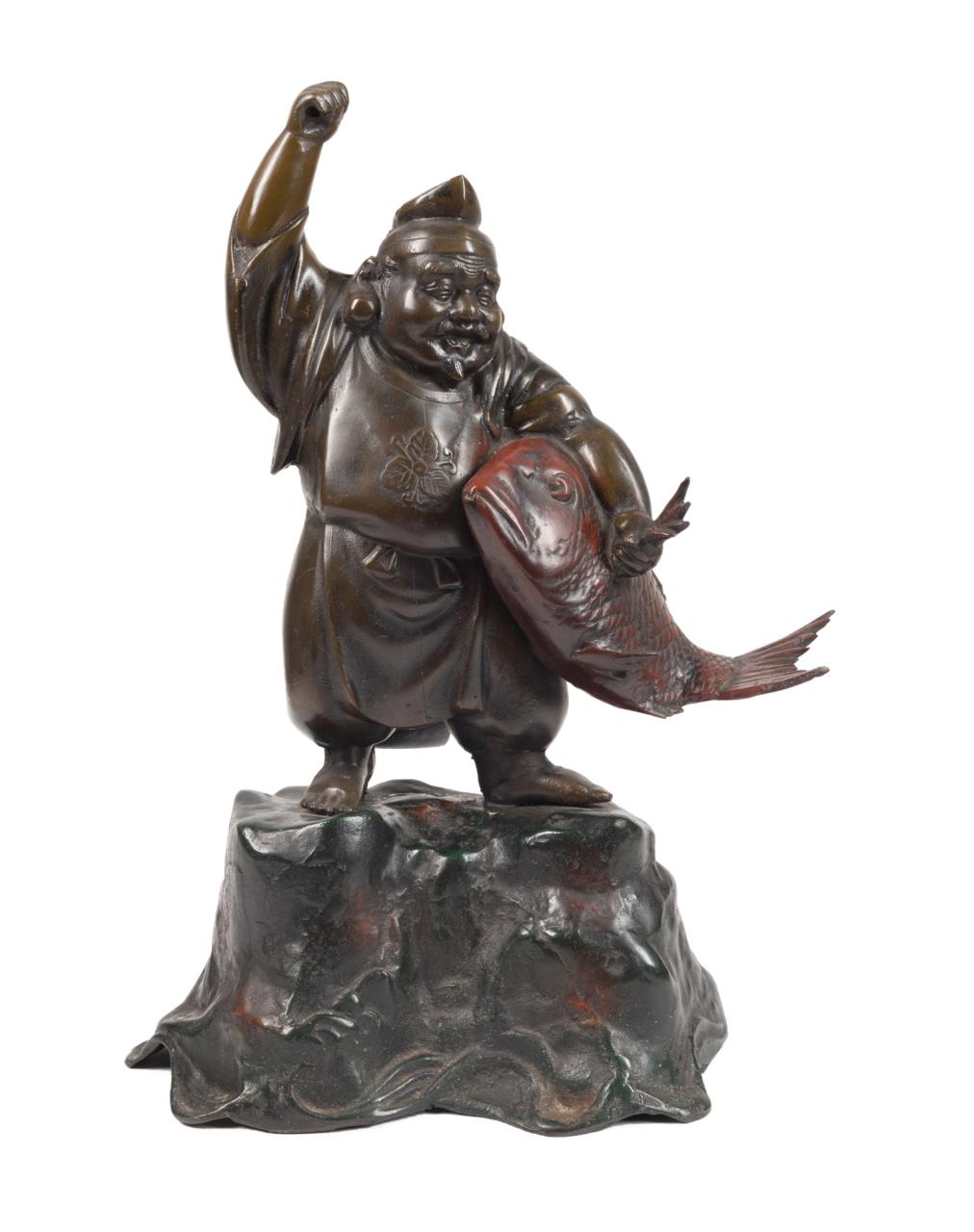 SCULPTURE OF JAPANESE GOD OF FORTUNE  2f9611