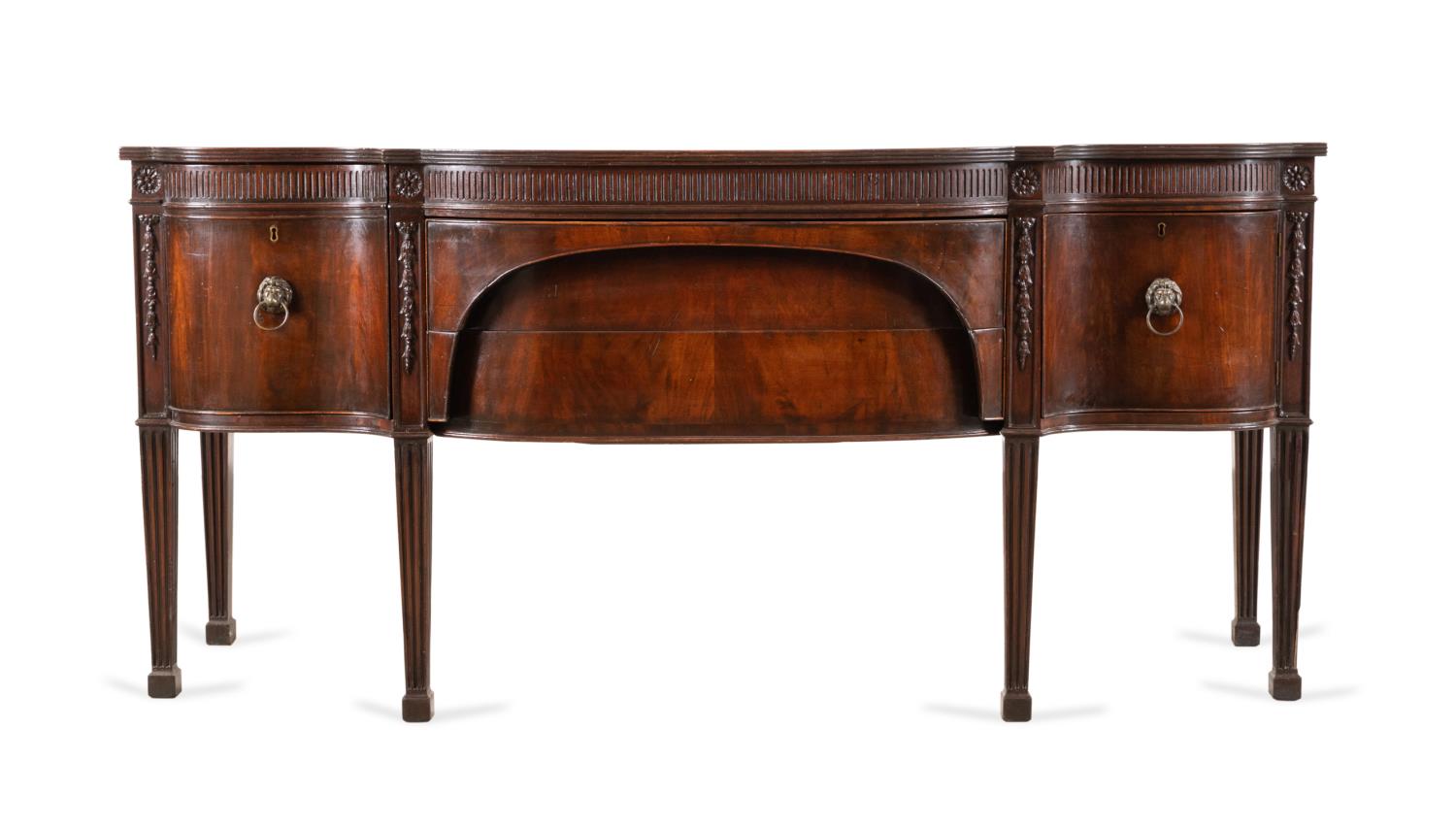 ADAMS STYLE MAHOGANY SIDEBOARD