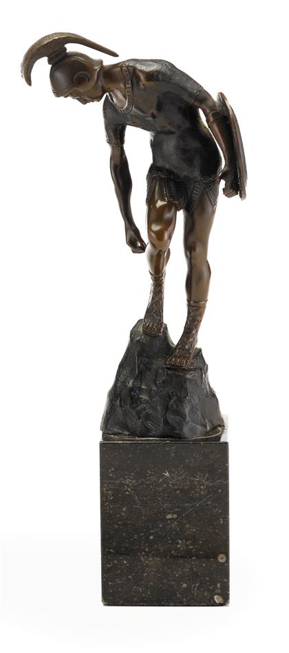 Continental bronze figure of a
