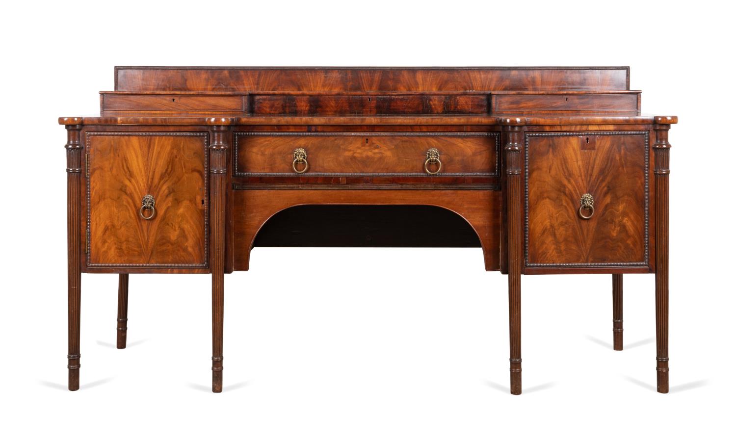 WILLIAM IV MAHOGANY STEP BACK SIDEBOARD 2f96a3