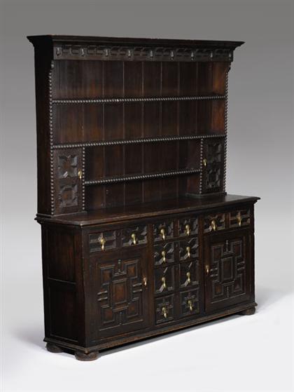 English oak dresser    19th century