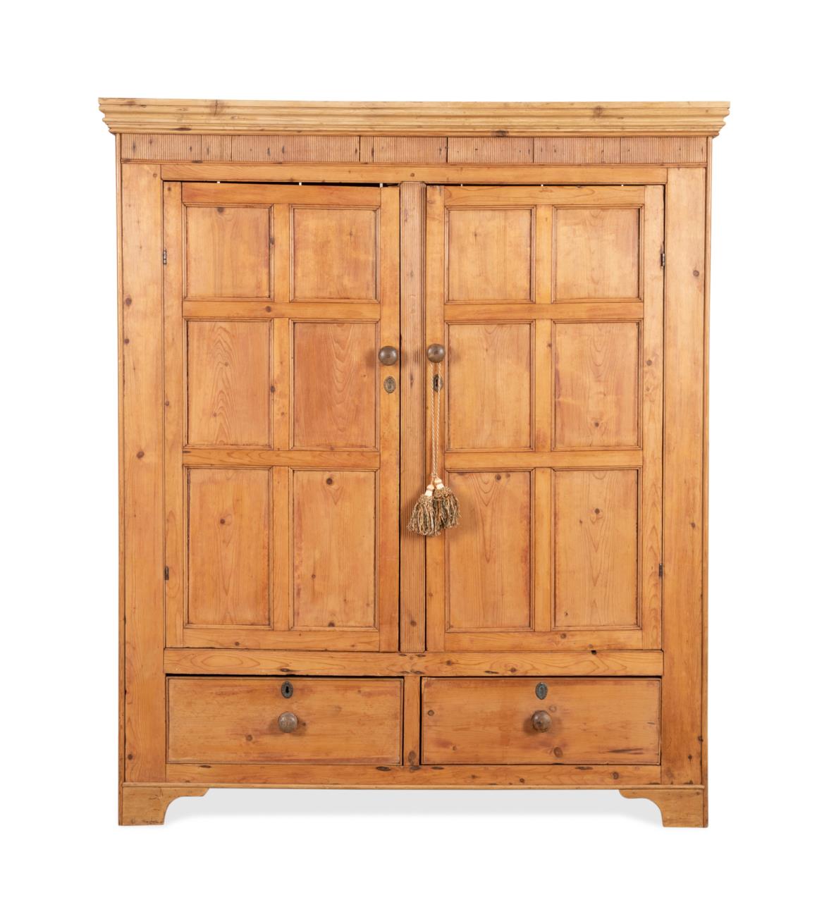 19TH C GEORGIAN STYLE PINE TWO 2f96c1