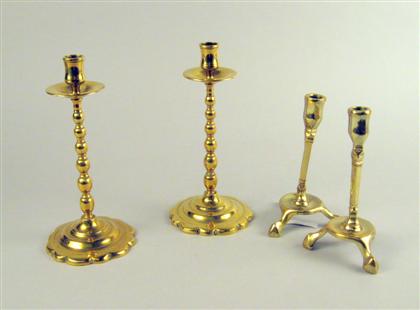 Two pairs of Continental brass 4c248