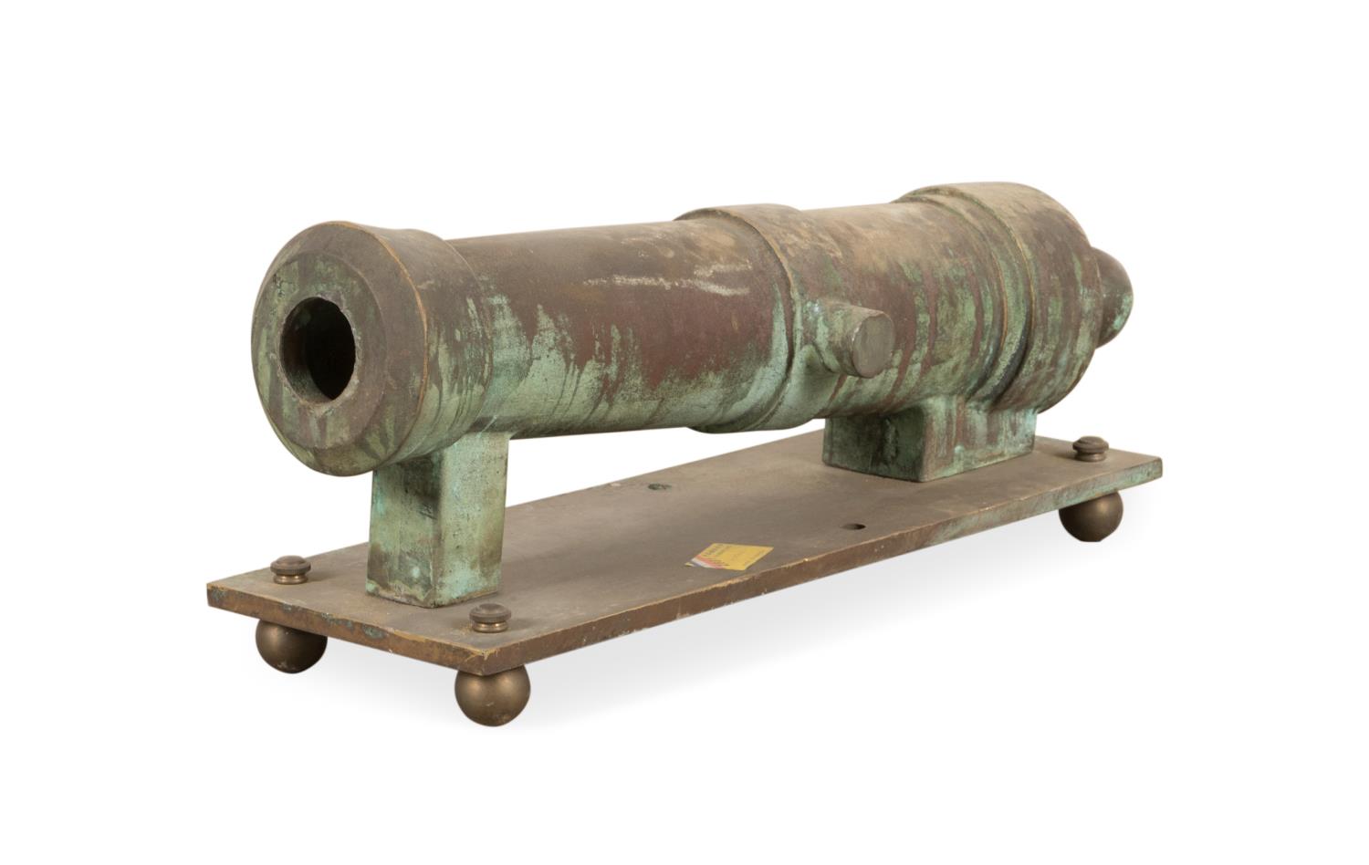 ENGLISH BRONZE SIGNAL OR TABLE CANON,