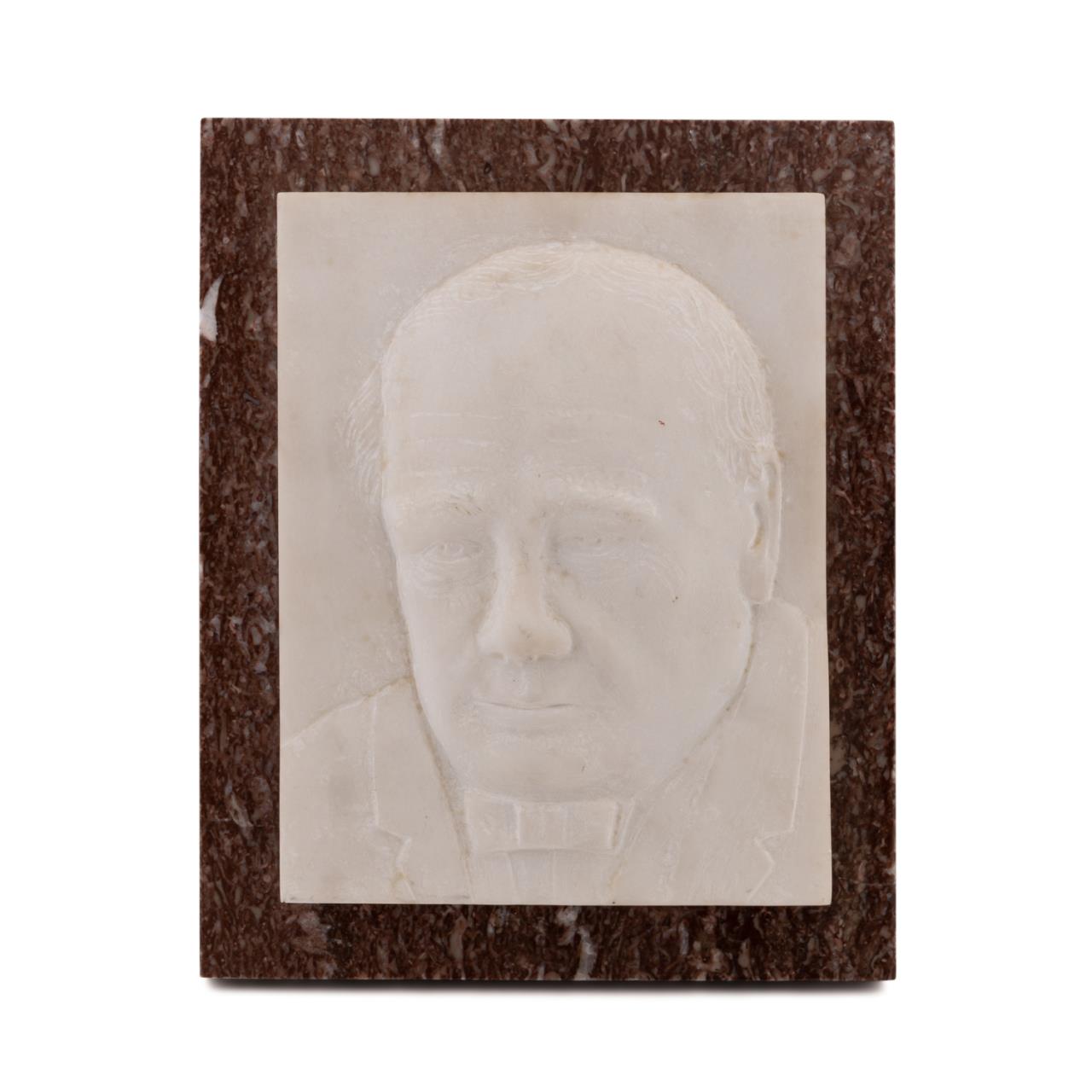 J K WATT MARBLE PLAQUE OF WINSTON 2f96f1