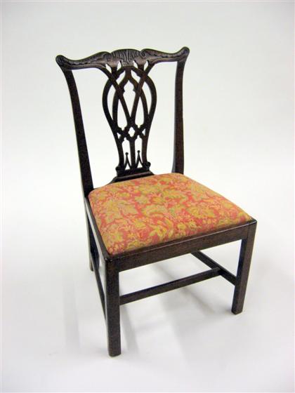 Mahogany Chippendale side chair 4c24c