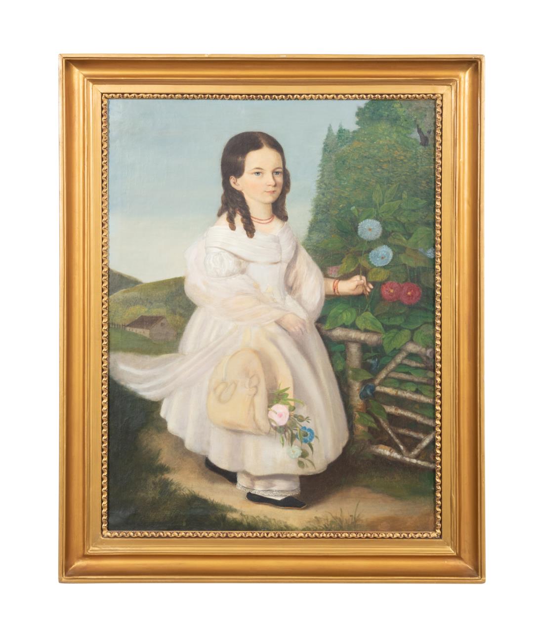 ENGLISH SCHOOL, GIRL IN A WHITE