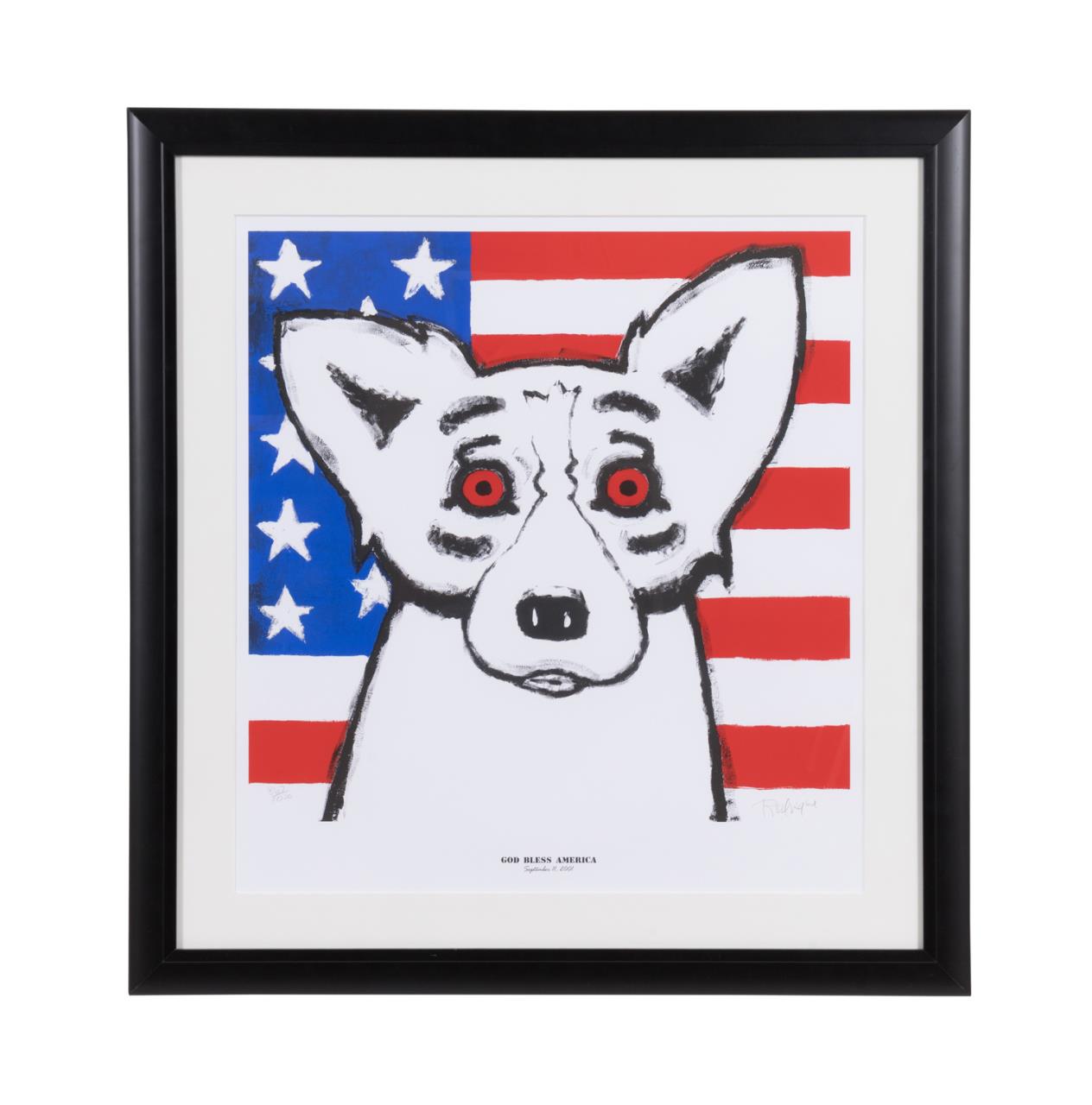 GEORGE RODRIGUE GOD BLESS AMERICA