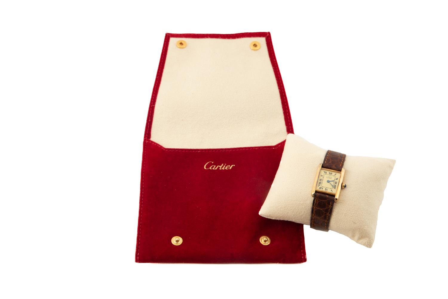 MUST DE CARTIER VERMEIL TANK WATCH 2f97d3