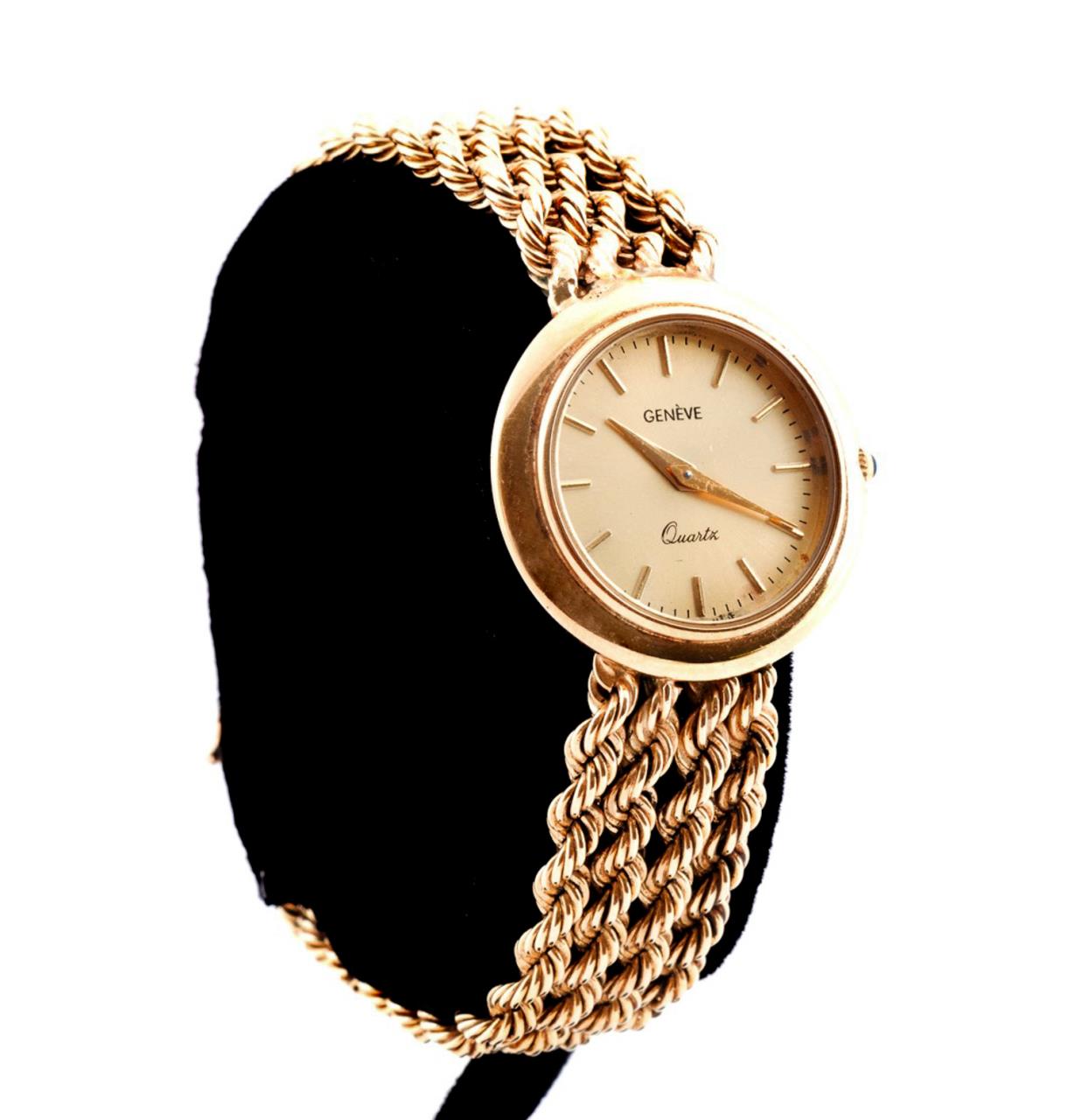 GENEVE 14K YELLOW GOLD LADIES WRIST 2f97d8