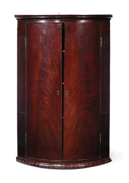 George III mahogany hanging corner 4c268