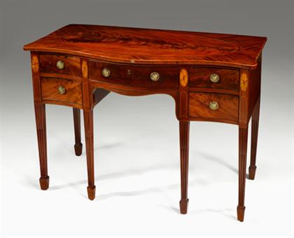 George III flame mahogany and inlaid 4c26a