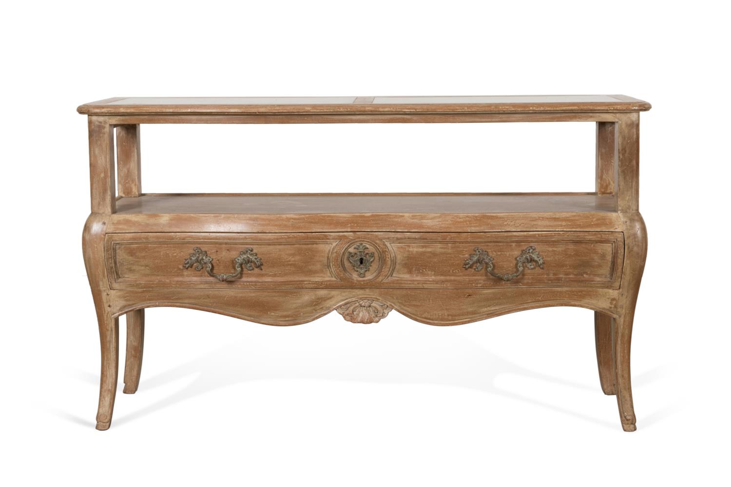 PROVINCIAL REGENCE STYLE OAK CONSOLE 2f98a2