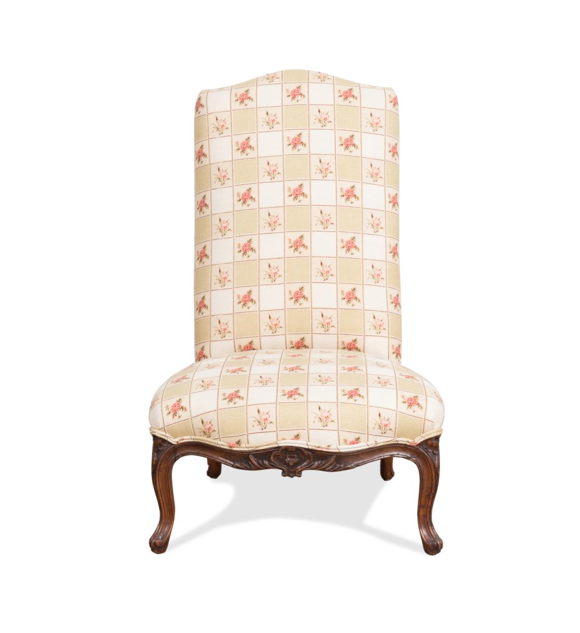 LOUIS XV STYLE UPHOLSTERED LOW