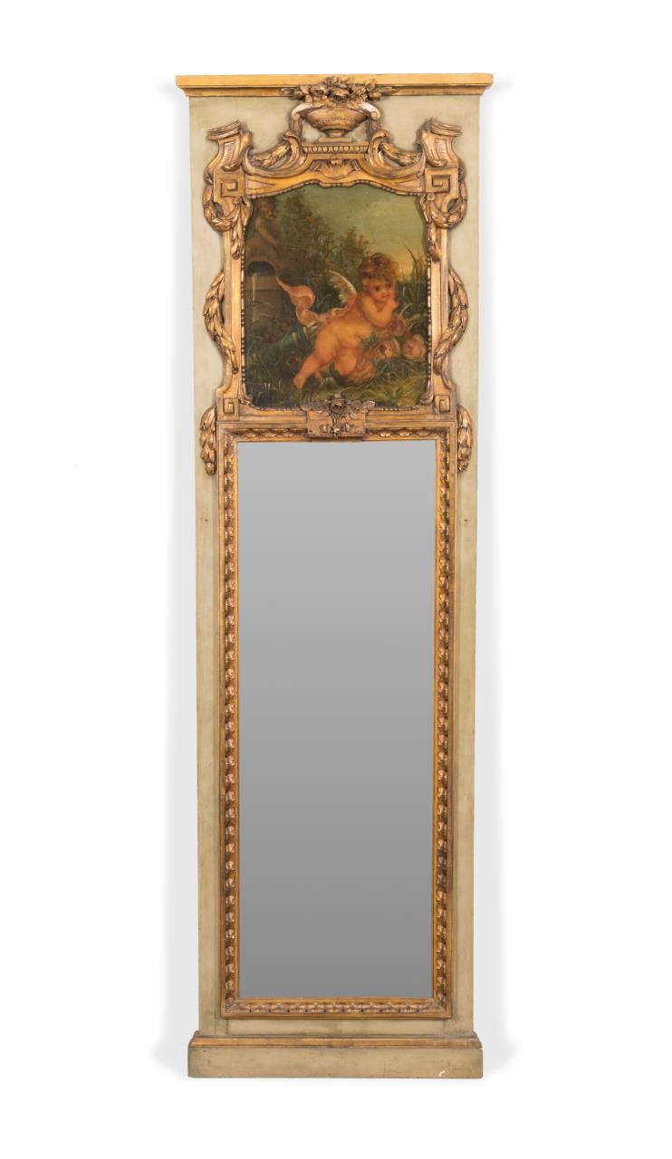 LOUIS XVI STYLE PARCEL GILT TRUMEAU 2f9903