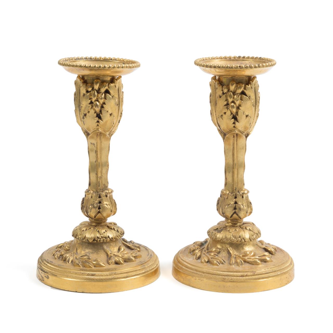 PAIR 19TH C LOUIS XVI STYLE BRONZE 2f9910