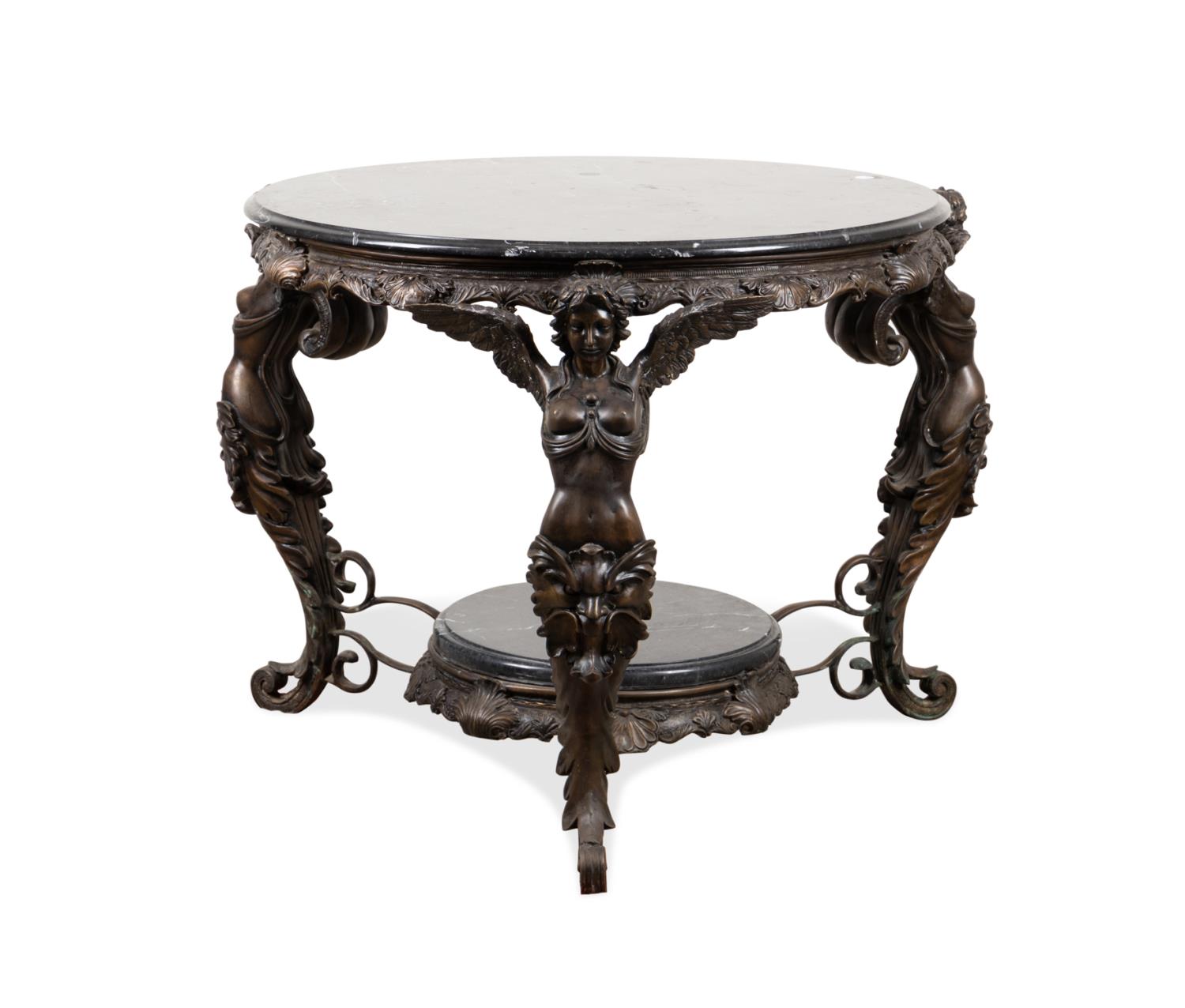 EMPIRE STYLE MARBLE TOP BRONZE 2f9918