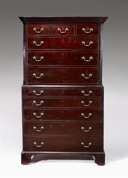 George III mahogany chest on chest 4c283